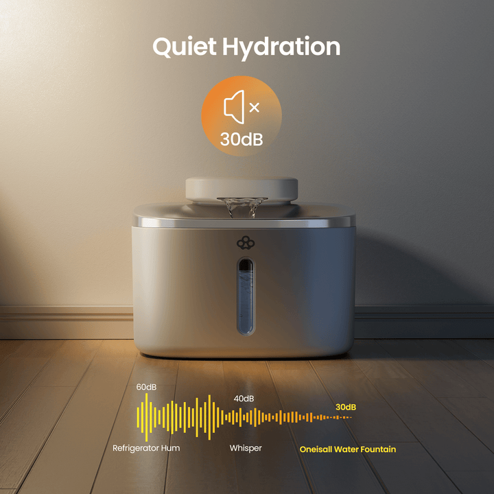 3.5L cat water fountain white