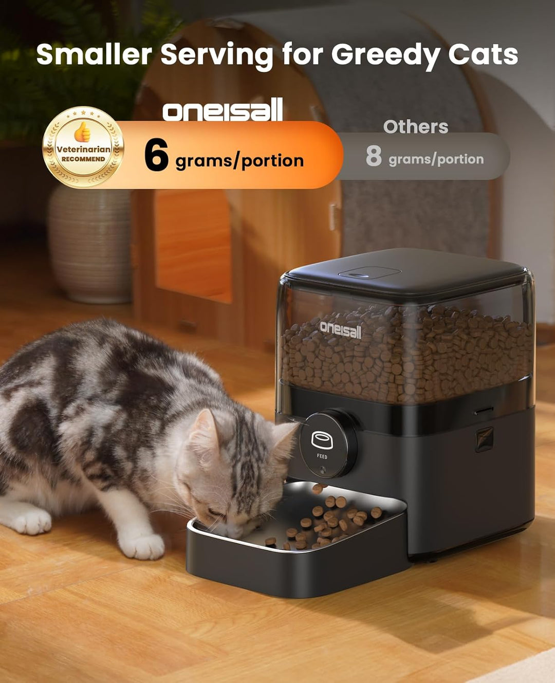 oneisall automatic cat feeder manual