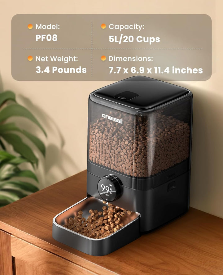 5L Cordless Smart Cat Feeder with APP Control