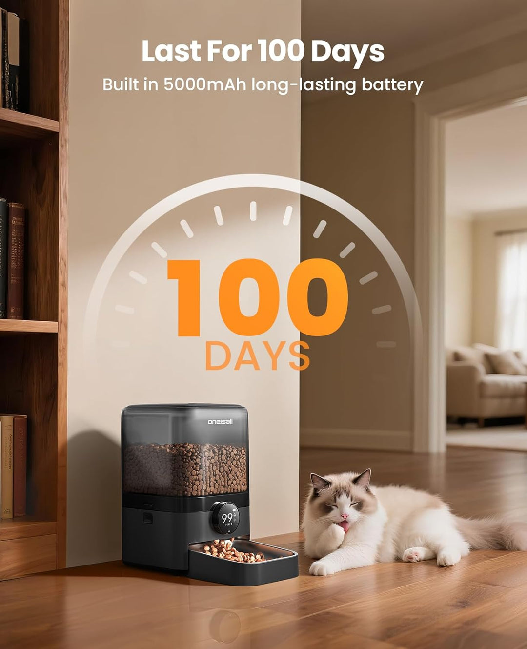 5L Cordless Smart Cat Feeder with APP Control