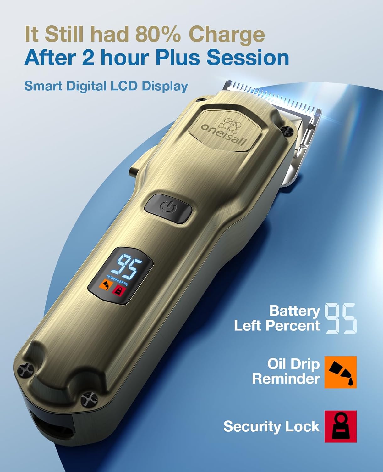 Oneisall 676 Dog Clipper for Thick Coats