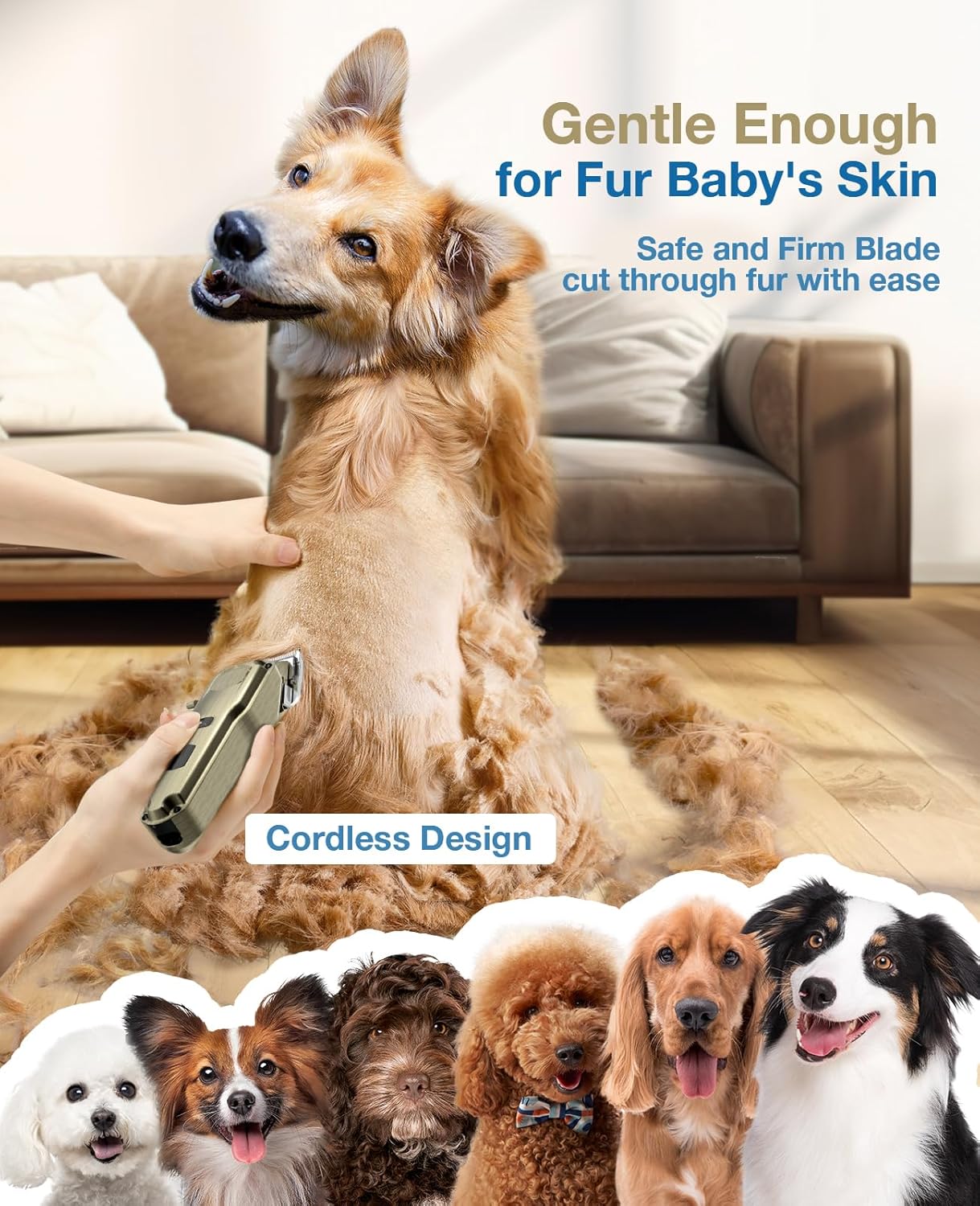 Oneisall 676 Dog Clipper for Thick Coats