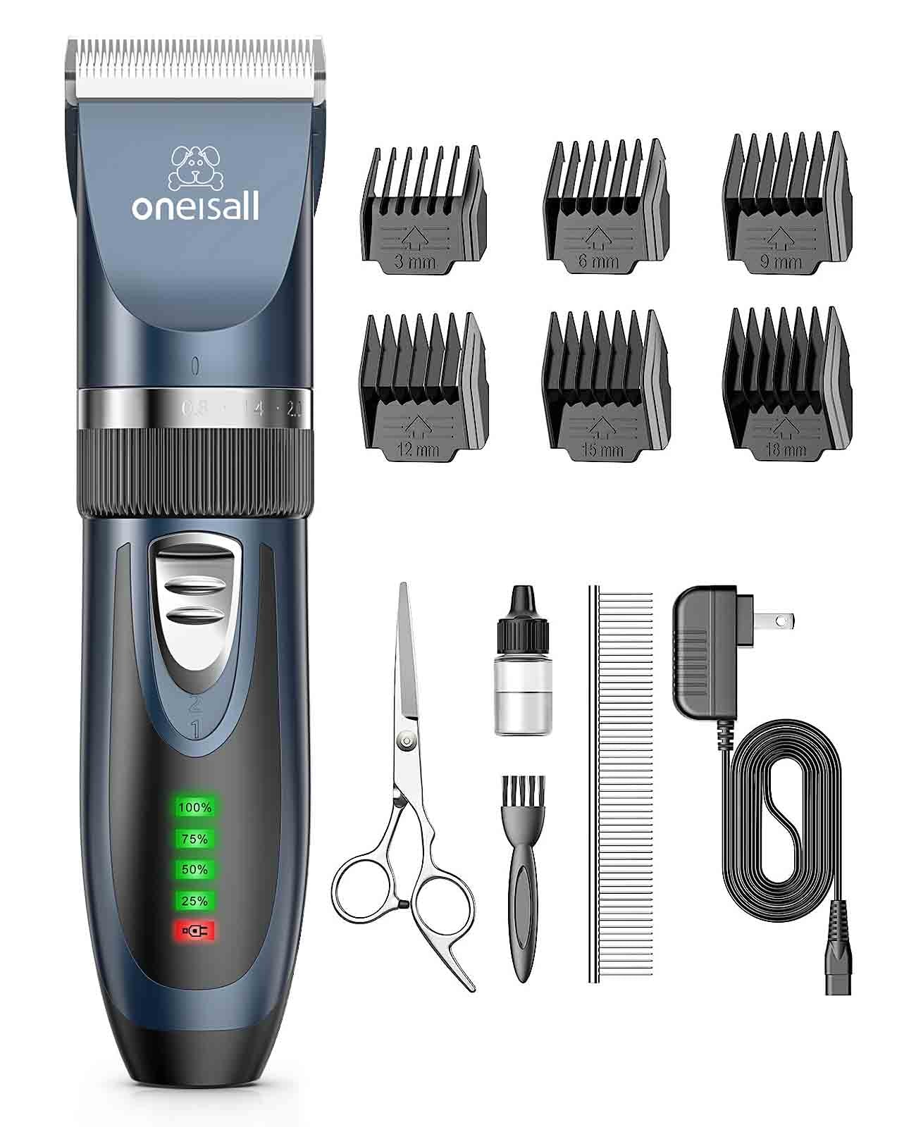 oneisall x2 dog clipper blue