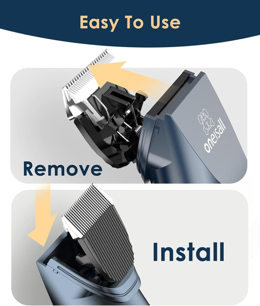 Oneisall 2 Speed Cat Clippers for Matted Hair