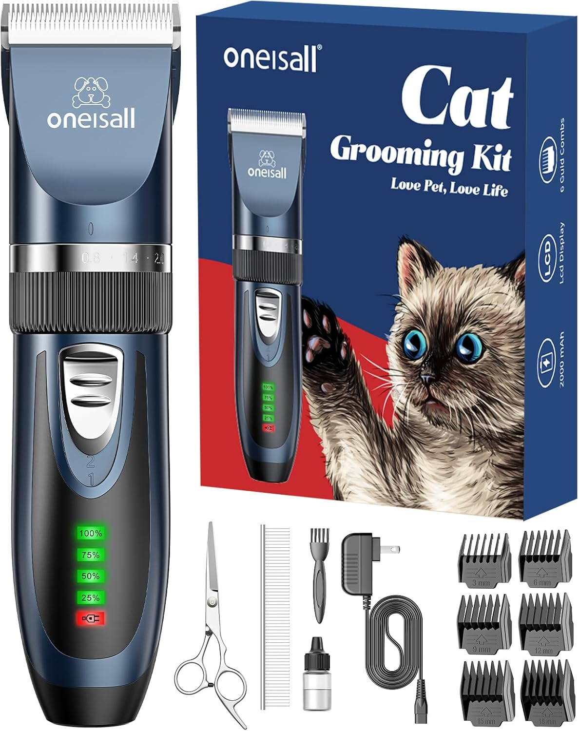 Oneisall X2 2 Speeds Cat Clippers for Matted Hair – oneisall