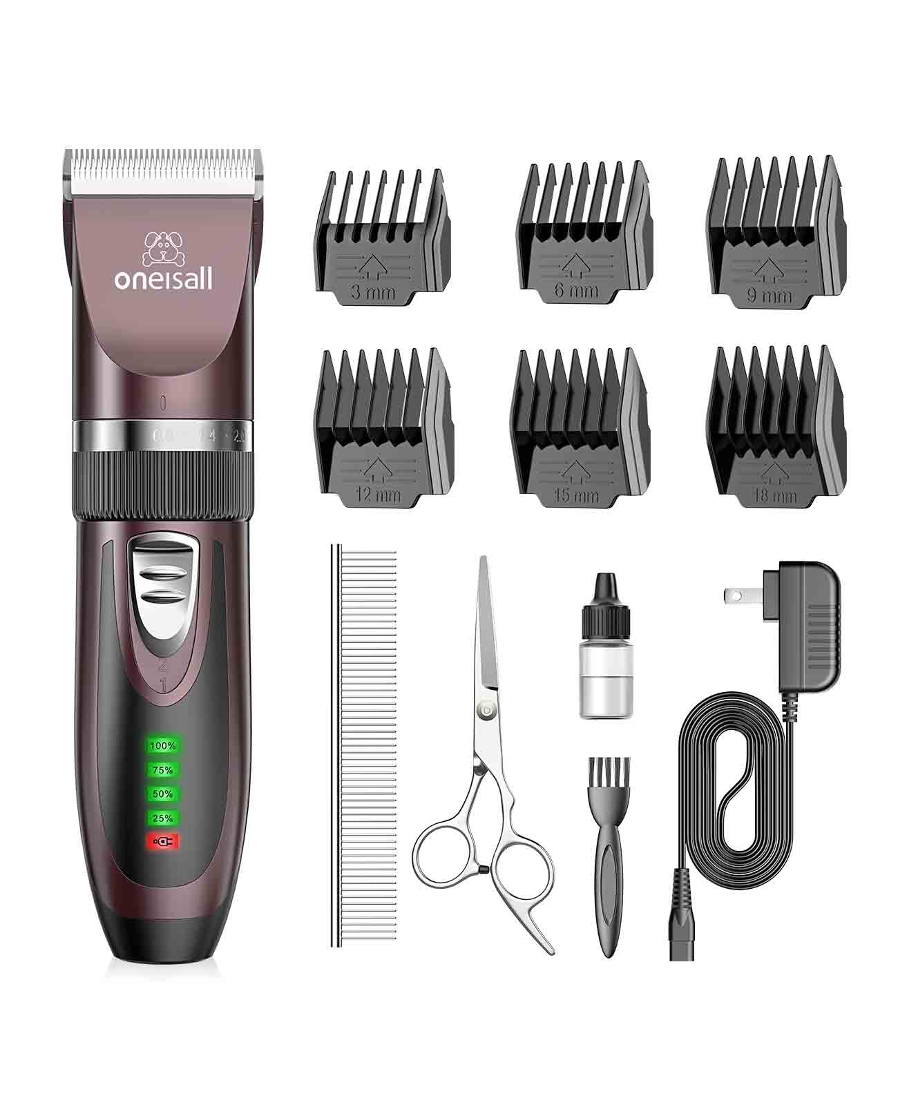 oneisall x2 dog clipper brown