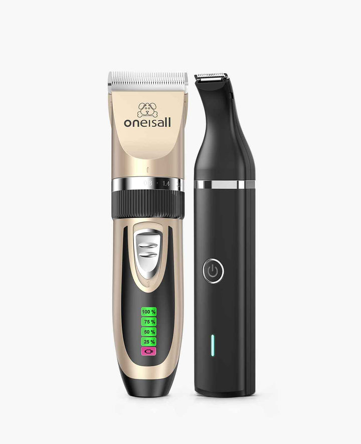 oneisall dog clipper set gold