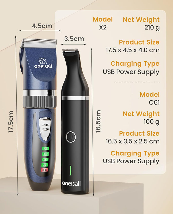 Oneisall X2&N5 3 in 1 Cat Clippers & Cat Paw Trimmer