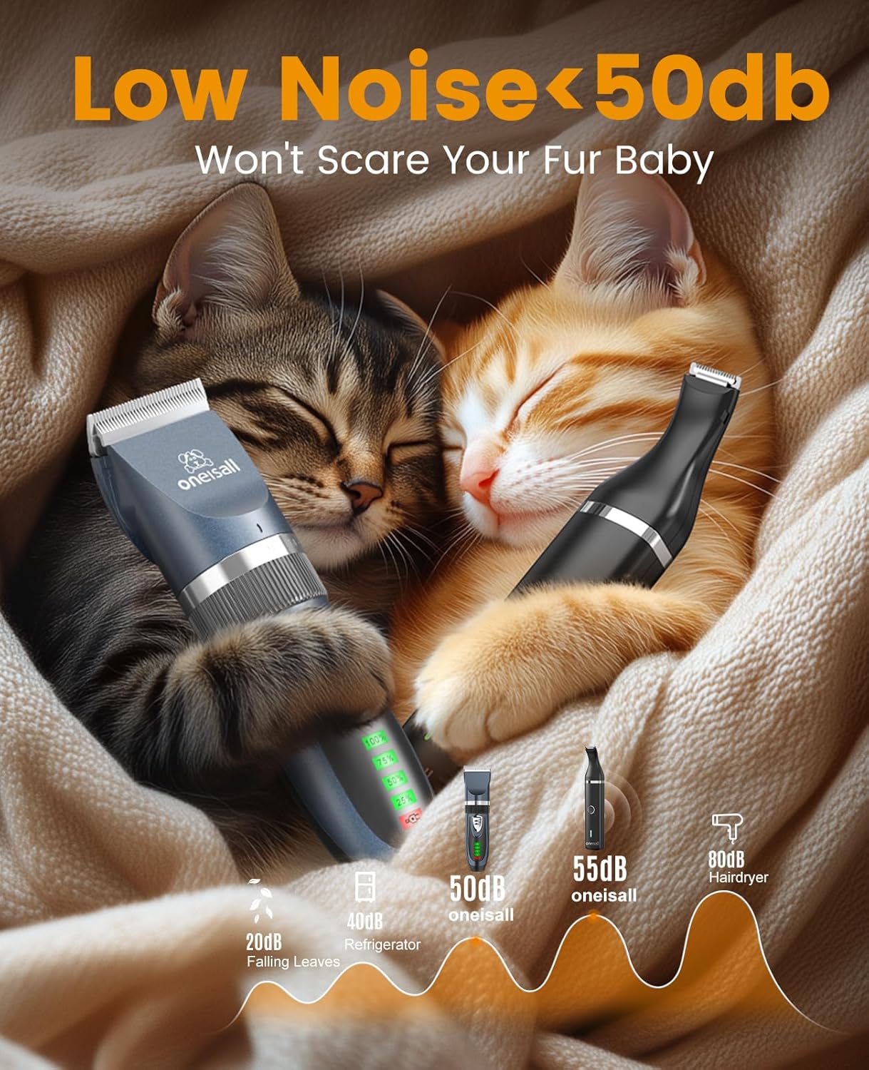 Oneisall X2&N5 3 in 1 Cat Clippers & Cat Paw Trimmer – oneisall