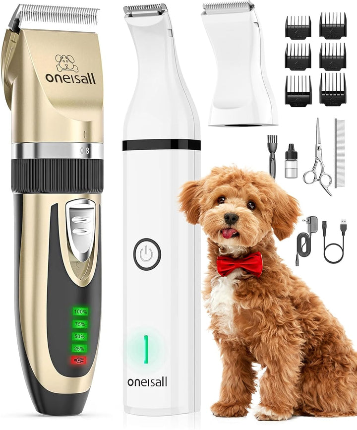 Oneisall X2&N5 3 in 1 Dog Clippers & Dog Paw Trimmer