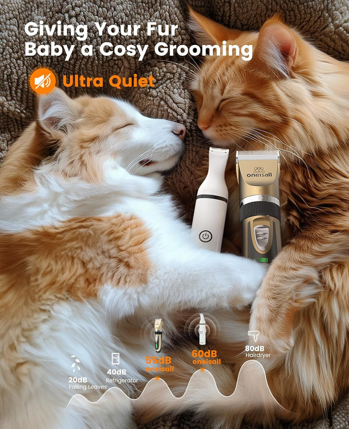 Oneisall X2&N5 3 in 1 Dog Clippers & Dog Paw Trimmer