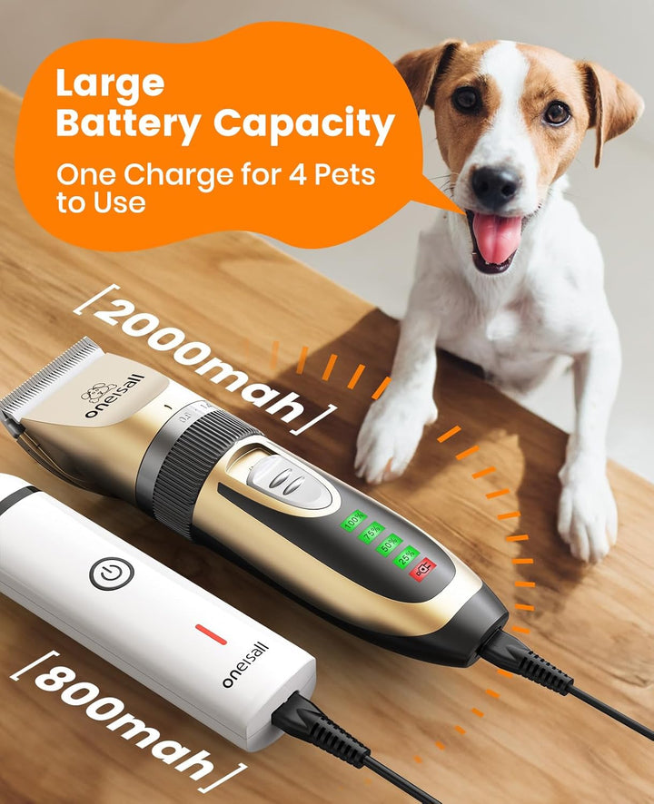 Oneisall X2&N5 3 in 1 Dog Clippers & Dog Paw Trimmer