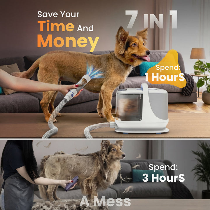 Oneisall BM3 13000Pa Super Strong Suction Dog Grooming Vacuum Kit